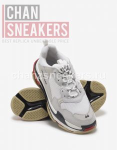 Balenciaga Triple S White (Red-Black Sole) - Image 6