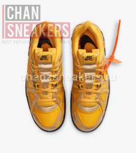 Nike Air Rubber Dunk Off-White University Gold - Image 6