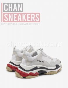 Balenciaga Triple S White (Red-Black Sole) - Image 7